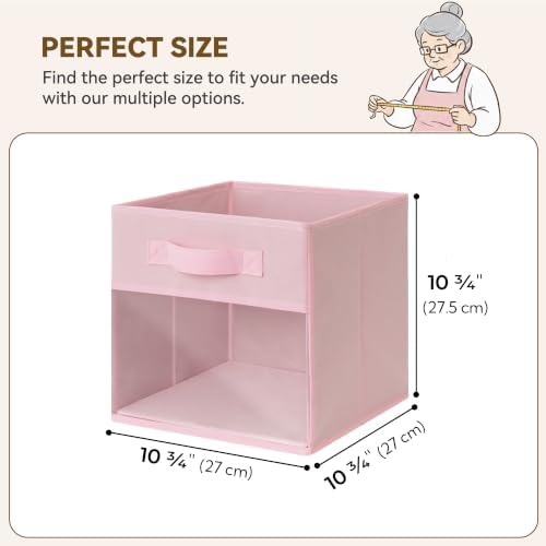 GRANNY SAYS 11x11 Storage Cubes with Clear Window, Pink Gradient, 6-Pack - Image 2