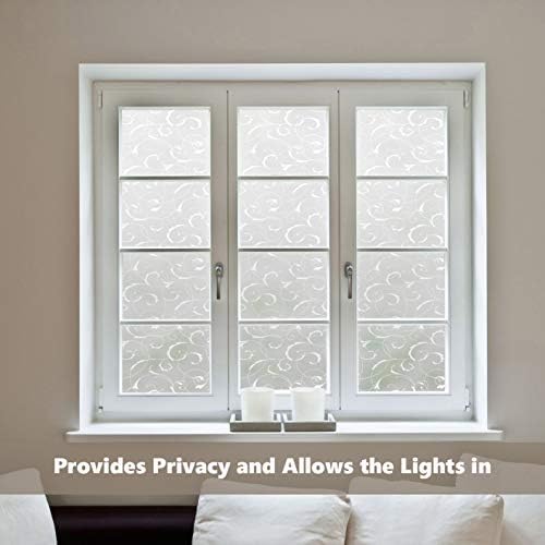 LEMON CLOUD Window Privacy Film, Frosted Glass Window Film, 23.6″ x 157.4″ - Image 6