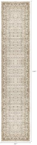 2'6x12 Hallway Washable Runner Rug: Low Pile Runners Rugs for Kitchen Entryway Vintage Stain Resistant Carpet for Bedroom Soft Easy to Clean Non-Skid Floor Mats for Dining Room - Image 2