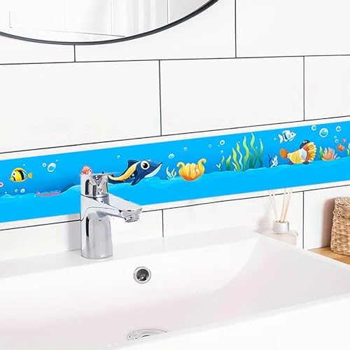 IVN Wallpaper Border Peel and Stick Wall Cartoon Sea Animals 4x196 Inch - Image 5
