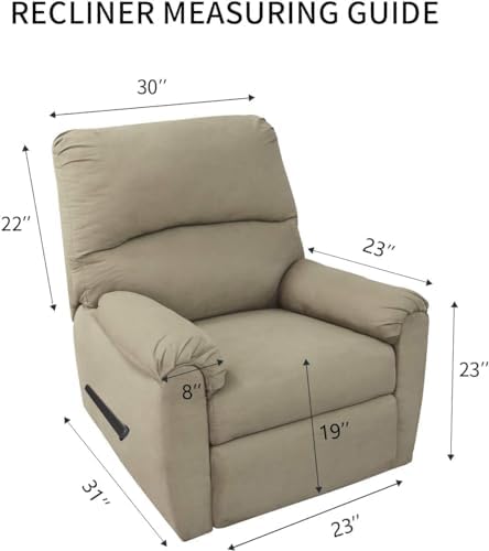 PureFit Stretc Recliner Chair Covers Fleece Soft Couch Covers for Sofa - Image 6