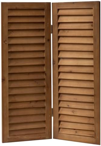 SOFE Short Privacy Screen, 2.6 Ft Shutters Folding Room Dividers 3 Panel - Image 7