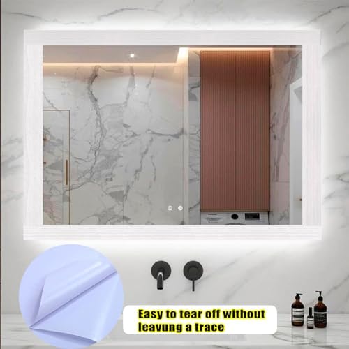 Teemall 10M Black Wood Grain Removable PVC Waterproof Border Wall Decor Removable Self Adhesive Kitchen Bathroom Tiles Sticker Wallpaper 4.2x390 (White, 4" x 390") - Image 5
