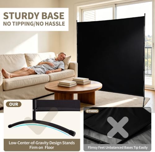 Extra-Wide Single Room Divider,Portable Privacy Screen for Room Separator - Image 5