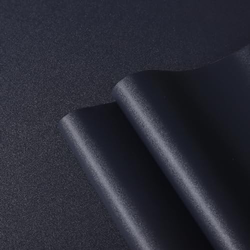 Blue Wallpaper Peel and Stick Dark Blue Wallpaper for Bedroom Bathroom Self Adhesive Removable Wallpaper Navy Blue Contact Paper for Cabinet Kitchen Room Wall Decor Vinyl Upgraded 17.3" x 394" - Image 6