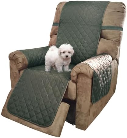 U-NICE HOME Reversible Recliner Chair Covers, Grey/Beige by U-NICEHOME