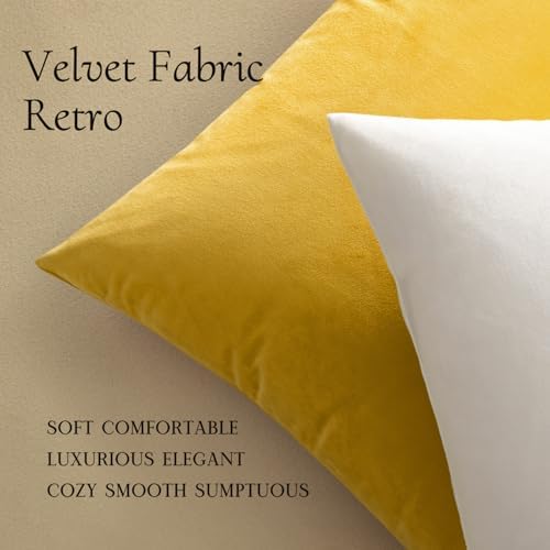 MIULEE Velvet Throw Pillow Covers 18x18 Inch Pack of 2 Pure White - Image 5