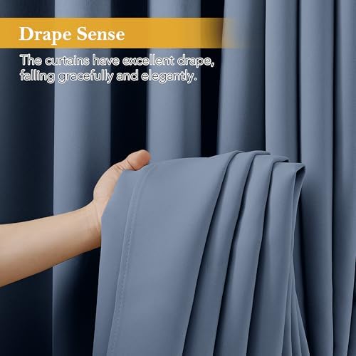 RYB HOME Blackout Thermal Insulated Curtain for Sliding Glass Door - Image 6