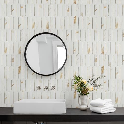 Vamos Tile Peel and Stick Backsplash Seamless Tile,Fish Scale,10 Sheets - Image 3