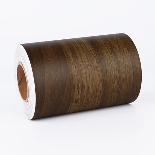 Wallercity Wallpaper Borders Self Adhesive Wood Grain Contact Paper Removable Mirror Frame Border Peel and Stick Waterproof Border Stickers Decorative Tape for Bulletin Board Baseboards 3.94x394 in by Wallercity