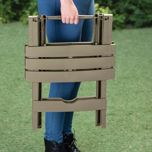 Adams Quik-Fold Side Table, 1, Portobello - Image 4