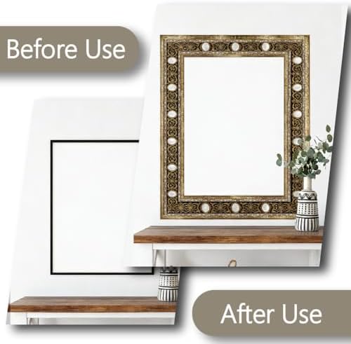 Black Gold Wallpaper Border 196.9 x 3.9 Inch Wall Border Trim Peel and Stick Vintage Pattern PVC Decorative Molding Sticker for Living Room Bathroom Kitchen Backsplash Hotel Home Decoration - Image 5