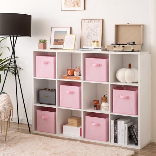 GRANNY SAYS 11 Inch Cube Storage Bins, 6-Pack Storage Cube Organizer, Pink - Image 4