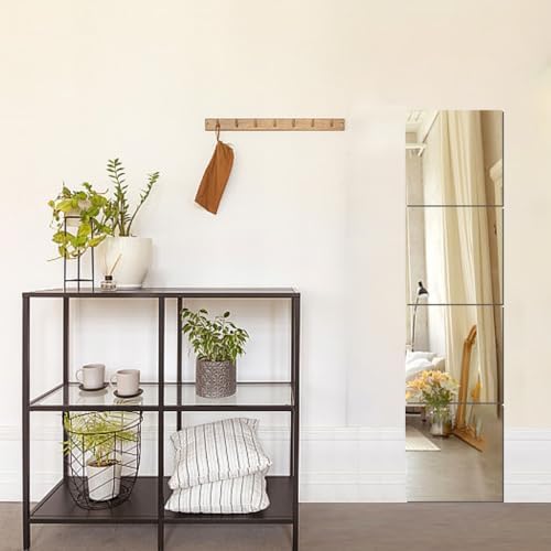 4 Pack Acrylic Mirrors for Wall,14 x 14 Inch Self Adhesive Frameless Small Mirror Tiles, Flexible Plastic Mirror Sheets for Bedroom Home Gym Door (14 * 14 inch) - Image 4