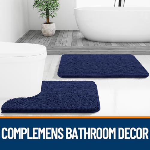 OLANLY Bathroom Rugs 30x20, Extra Soft Absorbent Chenille Bath Rugs - Image 7