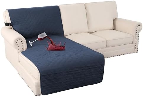 Turquoize 100% Waterproof Sofa Covers Chaise Lounge L Shape Sofa Protector by Turquoize