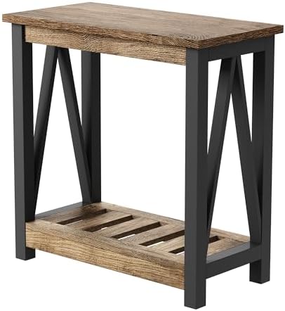 ChooChoo Farmhouse End Table, Narrow Side Table - Image 7