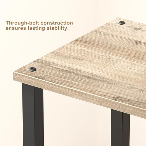 TUTOTAK End Table, Set of 2, Side Table, Nightstand, 2-Tier Storage Shelf - Image 7