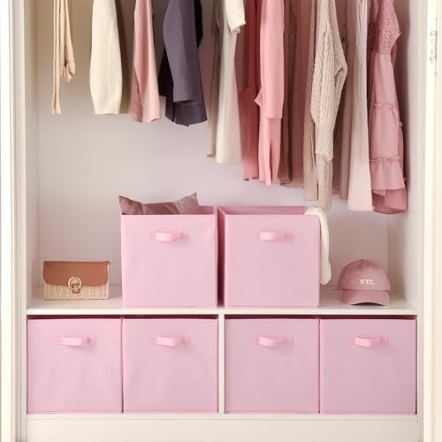 GRANNY SAYS 13x13 Cube Storage, Pink Storage Cube Organizer Bins, 6-Pack - Image 4