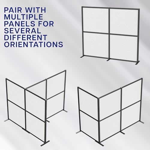 VIVO Light Gray Freestanding 76 x 66 inch Privacy Panel, PP-MWS63B - Image 5