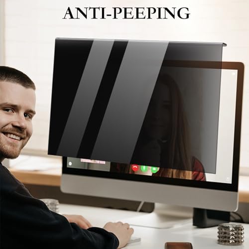 Hanging Computer Privacy Screen Filter 22 Inch,Compatible with 21/22 inch for 16:9 Widescreen Desktop Monitor, Anti Glare Eye Protection and Blue Light Blocks - Image 3