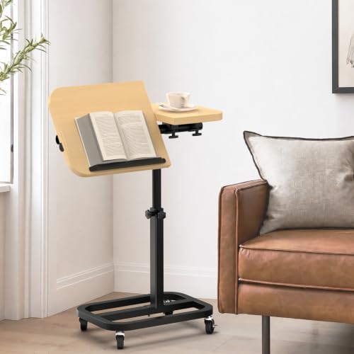 Portable Rolling Over Bed Laptop Desk, Adjustable Height and Tilt for Home - Image 6