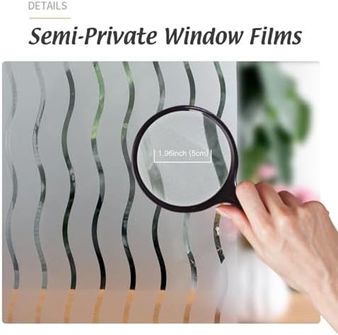 LEMON CLOUD Frosted Glass Window Privacy Film Decorative, 35.4″ x 157.4″ - Image 4