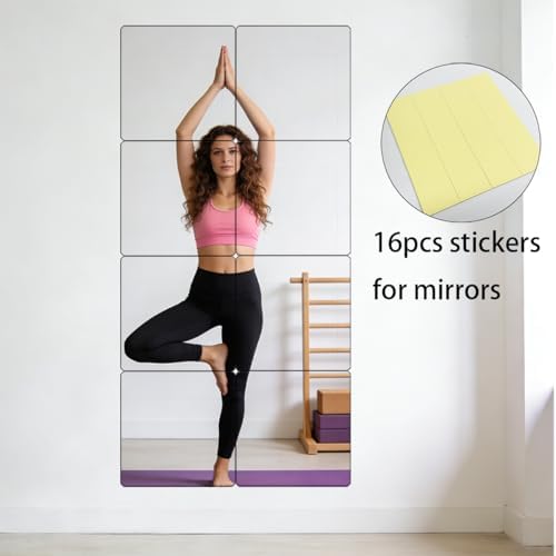 BOYIVI 4Pcs Acrylic Mirror Tiles, 6 Inch Self-Adhesive Shatterproof Panels for Wall Decor, Wall Mounted Mirror Glass Frameless Mirror Sheets for Home Bedroom Bathroom Door(Small) - Image 5