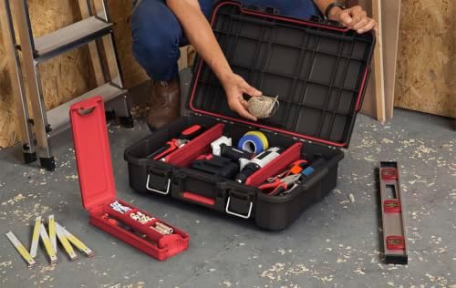 Keter Stack N' Roll Power Tool Case with Removable Dividers - Image 5