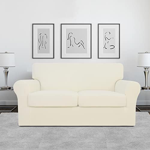 Easy-Going Stretch Oversized Loveseat Couch Cover for 2 Cushion Washable - Image 2
