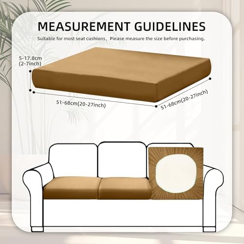 8 Pcs Outdoor Cushion Covers, Patio Sofa Cushion Covers Replacement - Image 2