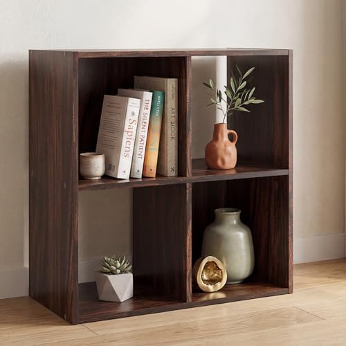 Signature Design by Ashley Glosmount 4 Cube Storage Organizer, Compact Freestanding, Cherry/Light Brown, 24''W x 12''D x 24''H, Engineered Wood (MDF/particleboard/plywood) and Decorative Laminate - Image 2