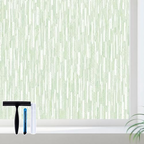 Volcanics Window Privacy Film with Installation Tools, Frosted Glass Window Film, Removable Window Clings for Home Office, Static Cling Opaque Stickers, UV Blocking 35.4 x 78.7 Inches by Volcanics