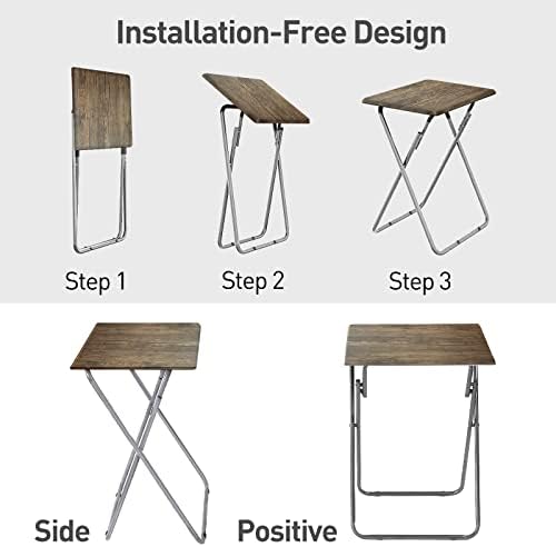Garden 4 you TV Tray Table TV Dinner Tray Set of 2,Eating Trays (3D,2PCS) - Image 4