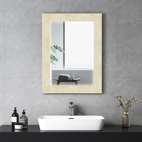 AbaBoorty Beige Floral Wallpaper Border Decor 394"X4.1" Peel and Stick Wall Border Waterproof Tiles Sticker Wallpaper Self Adhesive Removable Wall Stickers for Bedroom Living Room Decor - Image 2