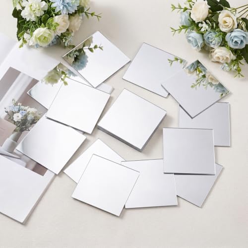 20Pcs Small Mirrors for Crafts, 2x2 Inch Mini Square Mirror Tiles - Image 6
