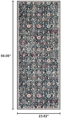 Lahome Moroccan Kitchen Runner, 2x5 Rug Runners for Hallways Non Slip - Image 2