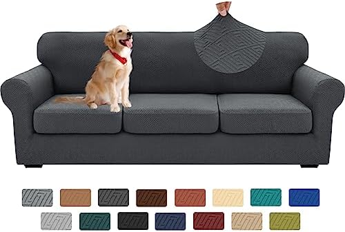 XINEAGE 3-Piece Stretch X-Large Sofa Cover, Washable Couch Covers for Dog by XINEAGE