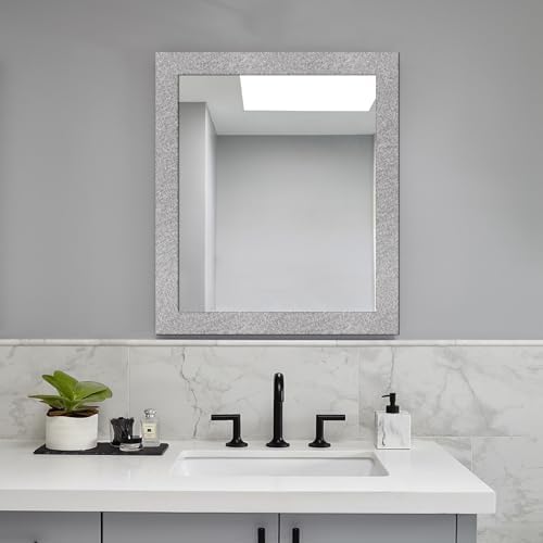 Avinyl 10M Grey Silk Mirror Border Peel and Stick for Bathroom Decor, Waterproof Mirror Frame Tape Peel and Stick Border Trim, Self Adhesive Wallpaper Removable Kitchen Decor 3.93" x 393" - Image 7