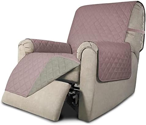 Easy-Going Reversible Couch Cover, Recliner 22 in, Pink/Beige by Easy-Going