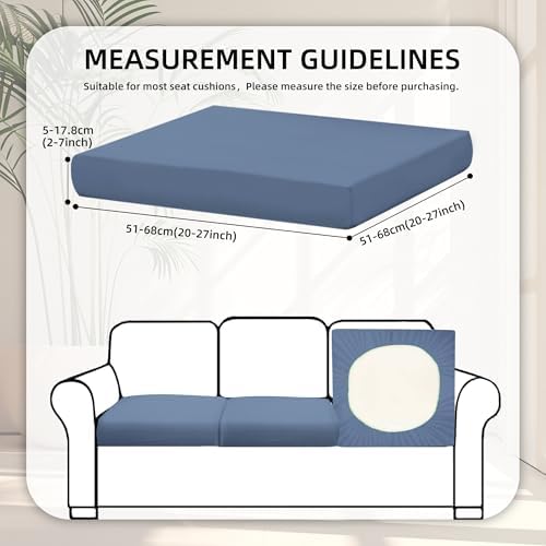 8 Pcs Outdoor Cushion Covers, Patio Sofa Cushion Covers Replacement - Image 2
