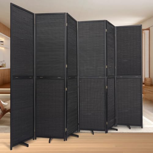Room Divider Folding Privacy Screens,Hand-Made Natural Bamboo Room Dividers by HOMSCREENER