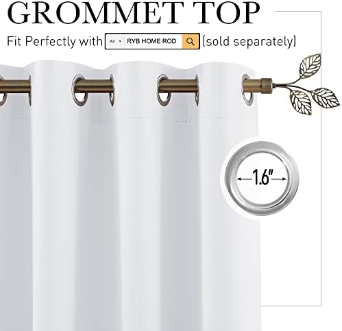 RYB HOME Extra Wide Curtains for Room Divider Apartment Office Bedroom - Image 2
