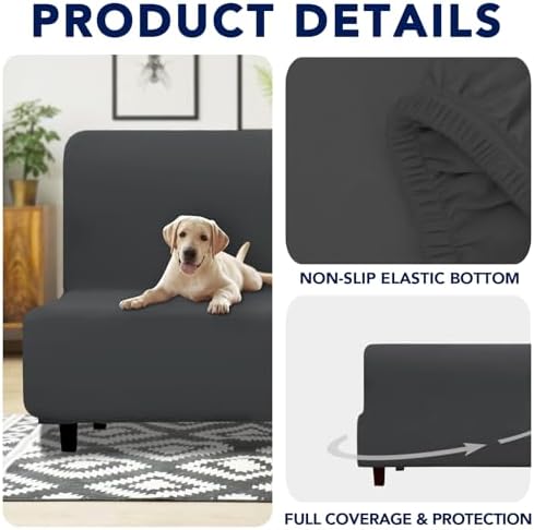 PureFit Waterproof Futon Couch Cover Slipcovers for Couches and Sofas - Image 4