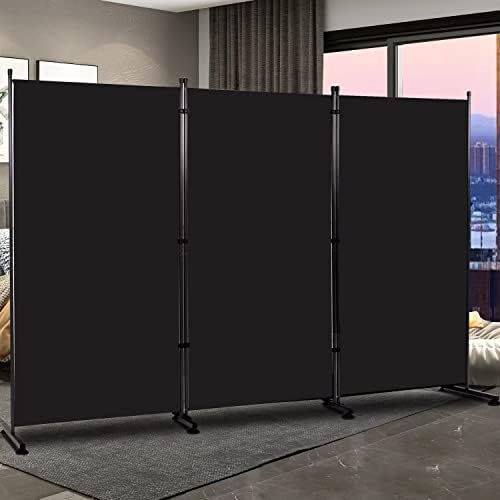 Room Divider 3 Panel-102''Wide Folding Privacy Screen, Large Partition Wall - Image 5