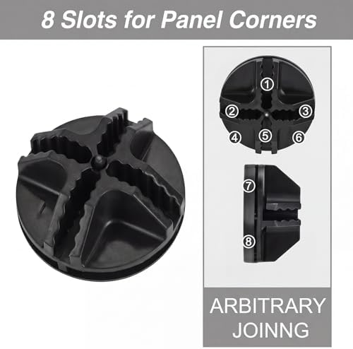 Jovitec 32 Pieces ABS Cube Connectors for Wire Storage Organizer, Black - Image 2