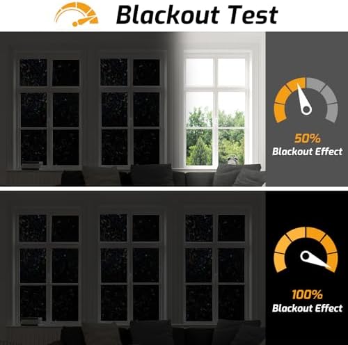 LUTE Blackout Window Film, Sun Light Blocking Window Film - Image 3