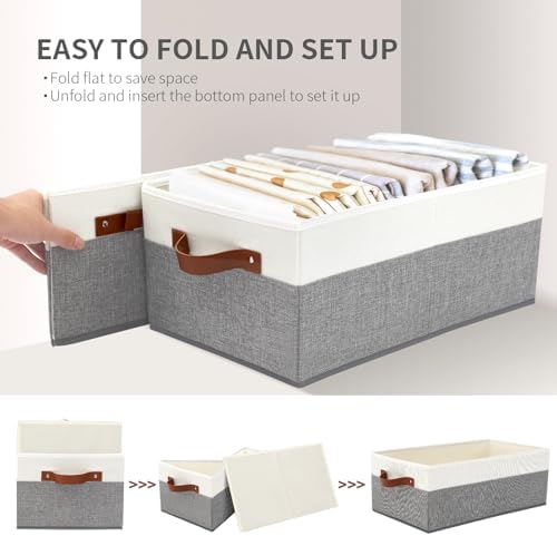 6 Pack Closet Storage Bins, Storage Baskets for Shelves - Image 6