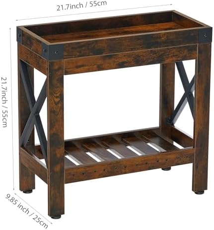 Narrow Side Table, Slim End Table,Sofa Side Table, End Table Nightstand for Bedroom, Living Room, Small Spaces - Image 3