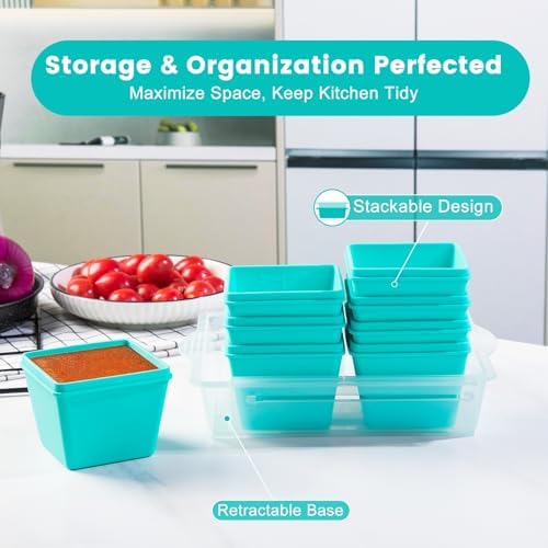 Gemice 1-Cup Silicone Freezer Molds with Lids & Base, Individual 8-Pack - Image 2